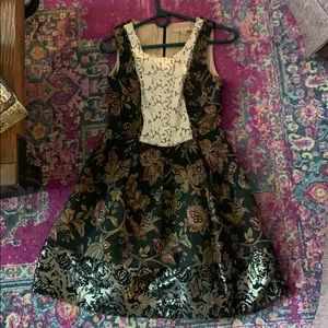 Multi-Print Winter Dress